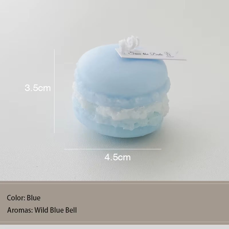 Macaroon Shape Scented Aromatic Candles Natural Soy Wax Candles Cute Aromatherapy Candle Wedding Home Decoration Birthday Gifts