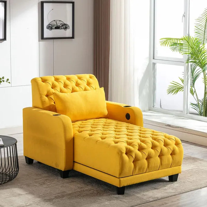 Recliner Chair for Living Room, Convertible Chair Bed 3 in 1 Multi-Function Adjustable Backrest Modern Breathable Sofa Bed for Living Room Apartment Office