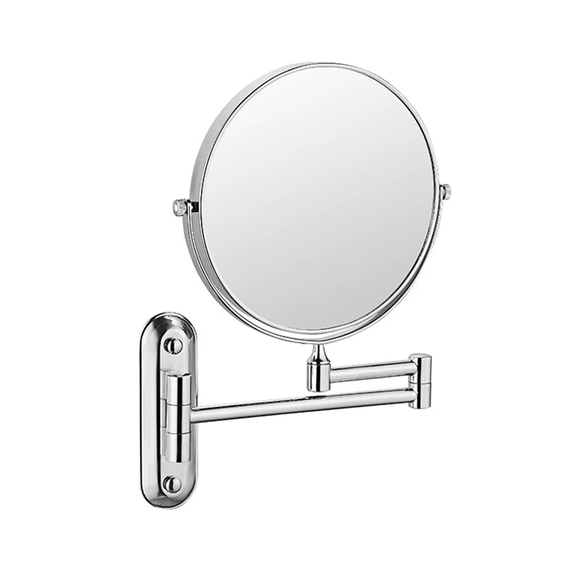 Antique/Black 360 Degree Rotatable round Bathroom Mirror 3X Magnifying Folding Shave Mirror 8 Inches for Makeup