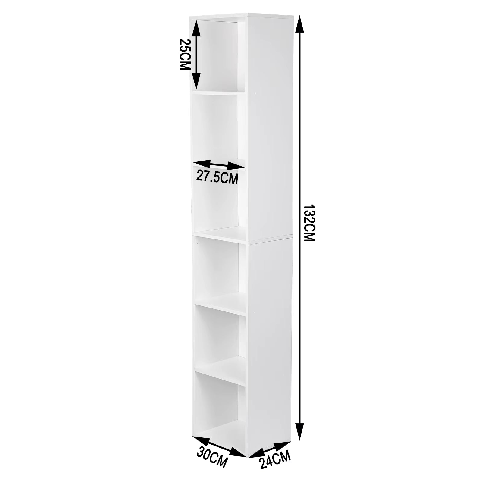 1PC Shelving Unit Storage White Book Shelf Wooden Storage Cubes Bookcases for Living Room Bedroom Furniture