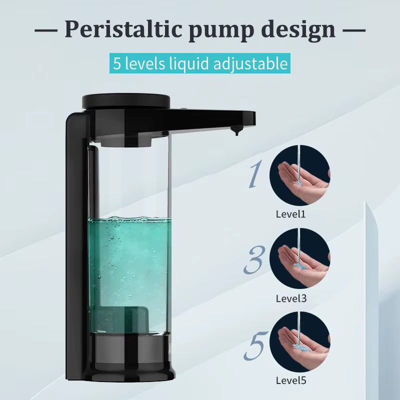 Rechargeable Automatic Soap Dispenser for Kitchen Automatic Sensor Detergent Liquid Dispenser Hands Washing 500ML