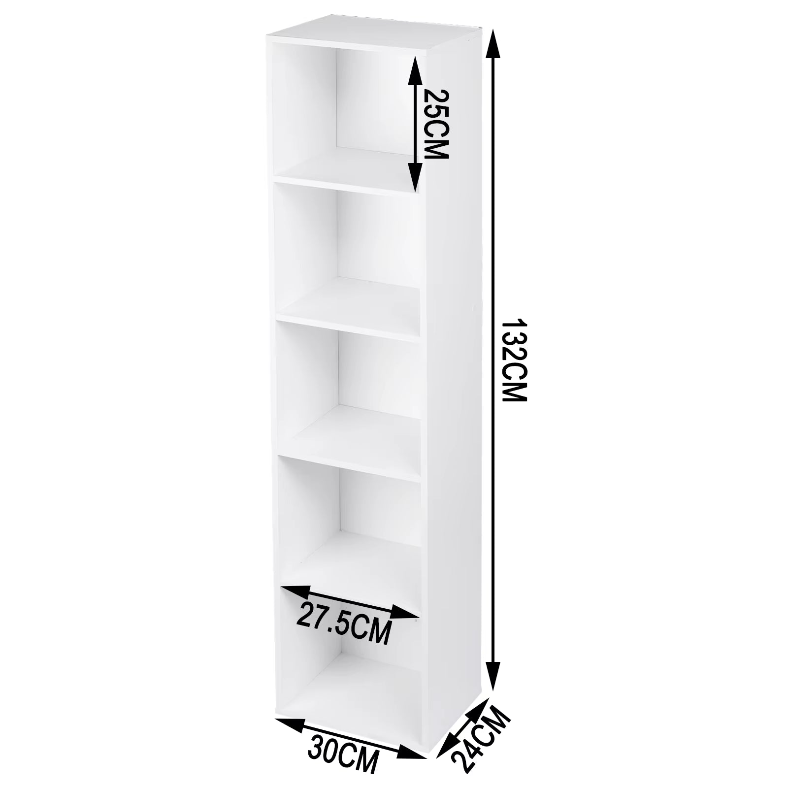 1PC Shelving Unit Storage White Book Shelf Wooden Storage Cubes Bookcases for Living Room Bedroom Furniture